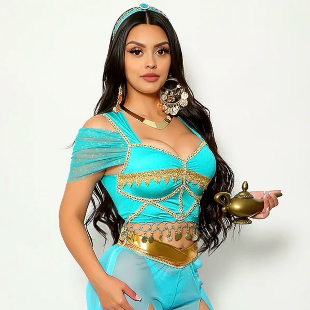 Disney Princess Jasmine Costume Top Only (inspired by Live Action Aladdin)